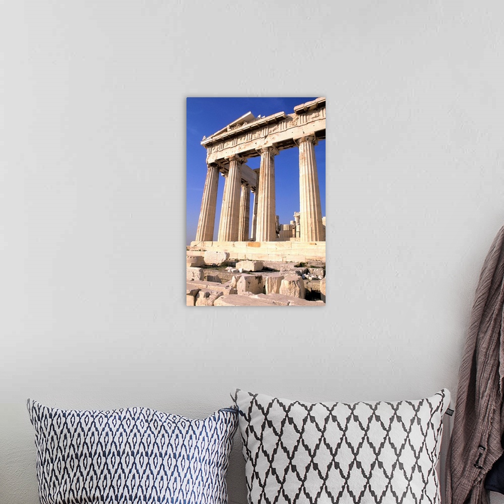 A bohemian room featuring Ancient Greece Parthenon on Acropolis in Athens Greece