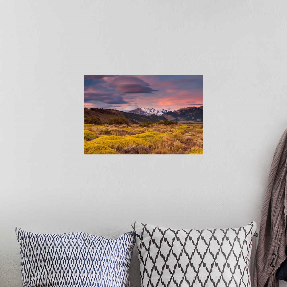 A bohemian room featuring Argentina, Patagonia landscape.
