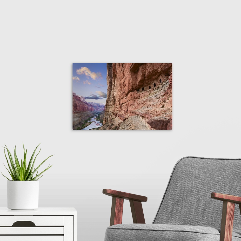 A modern room featuring USA Arizona Grand Canyon Colorado River Float Trip Nankoweap
