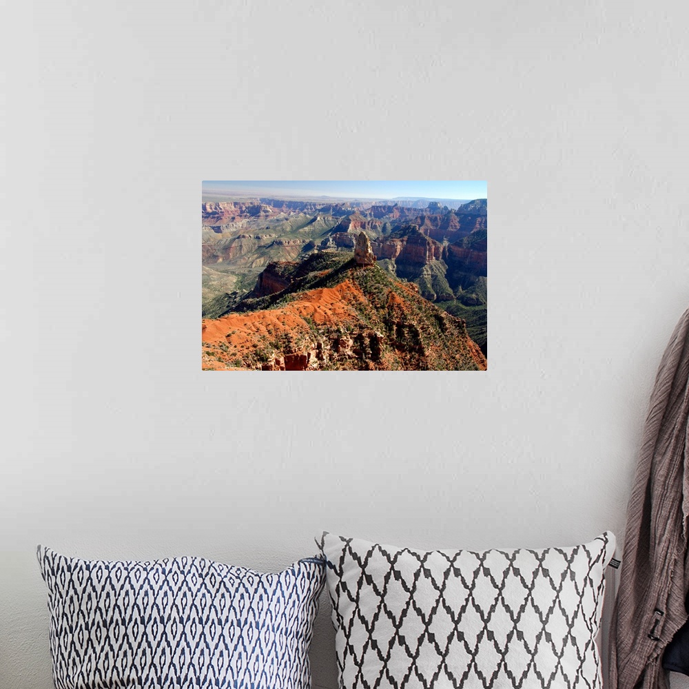 A bohemian room featuring North America, USA, Arizona, Grand Canyon National Park, North Rim. Point Imperial scenic overlook.