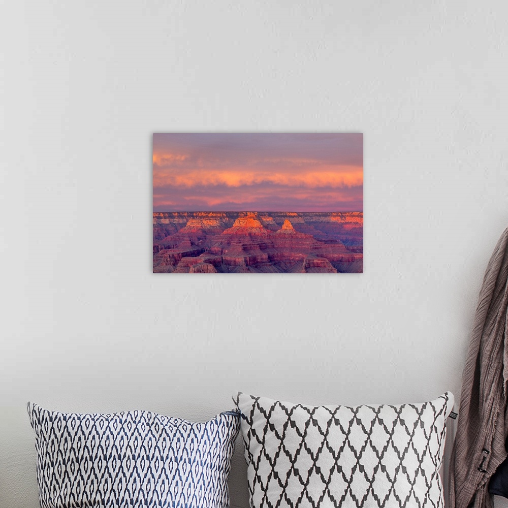A bohemian room featuring Arizona, Grand Canyon National Park, South Rim, Sunset.