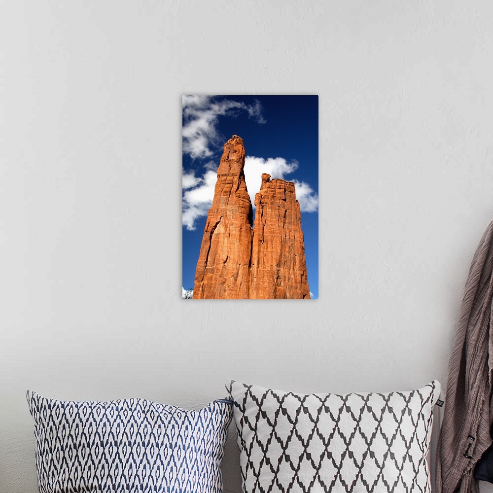 A bohemian room featuring North America, USA, Arizona, Navajo Indian Reservation, Chinle, Canyon de Chelly National Monumen...