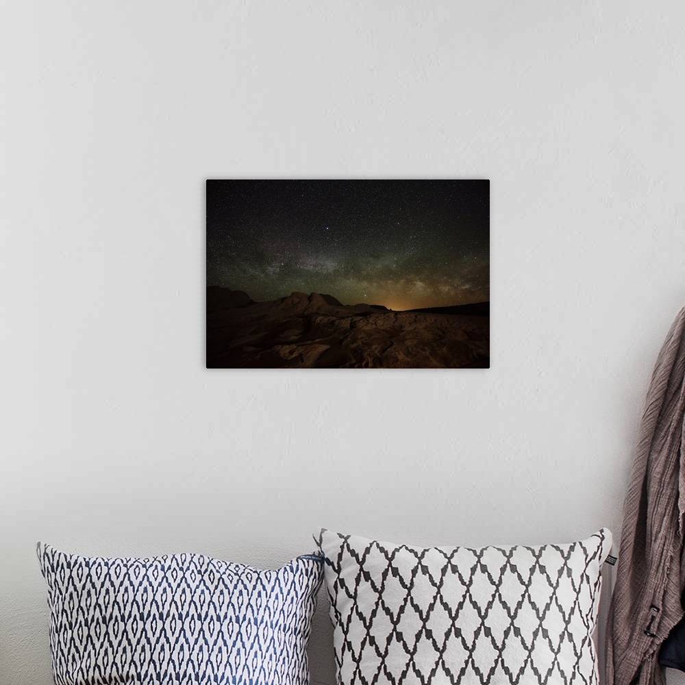 A bohemian room featuring USA, Arizona. The Milky Way and desert at night. Credit: Don Grall / Jaynes Gallery