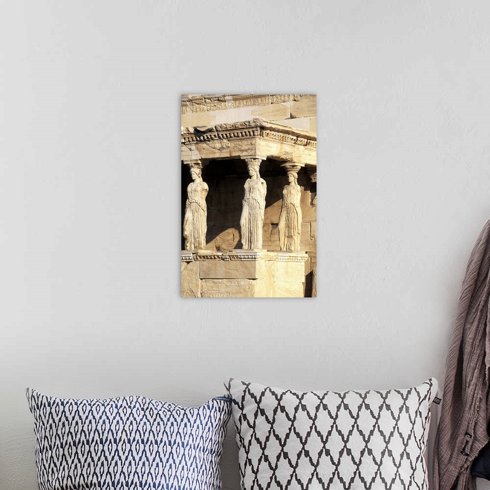 A bohemian room featuring Athens Greece Close Up Of Three Women At Parthenon