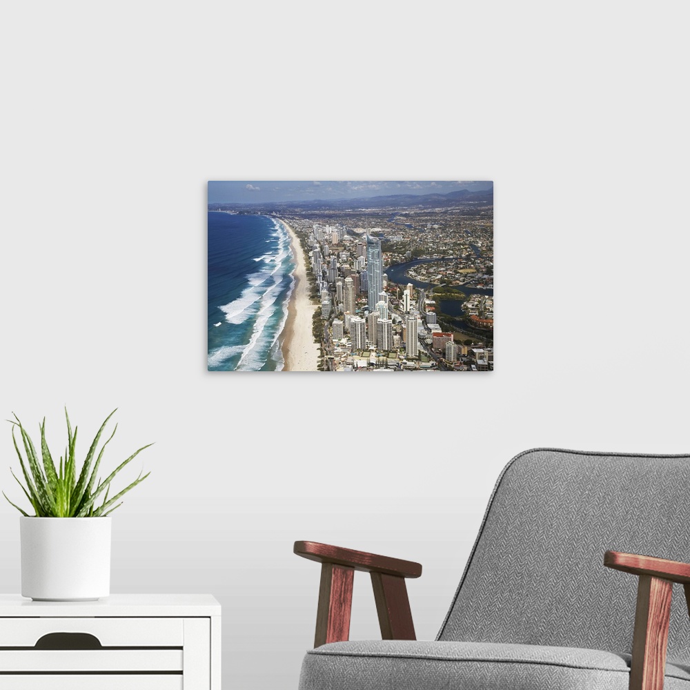 A modern room featuring Australia, Queensland, Gold Coast, Q1 Skyscraper, Surfers Paradise - aerial