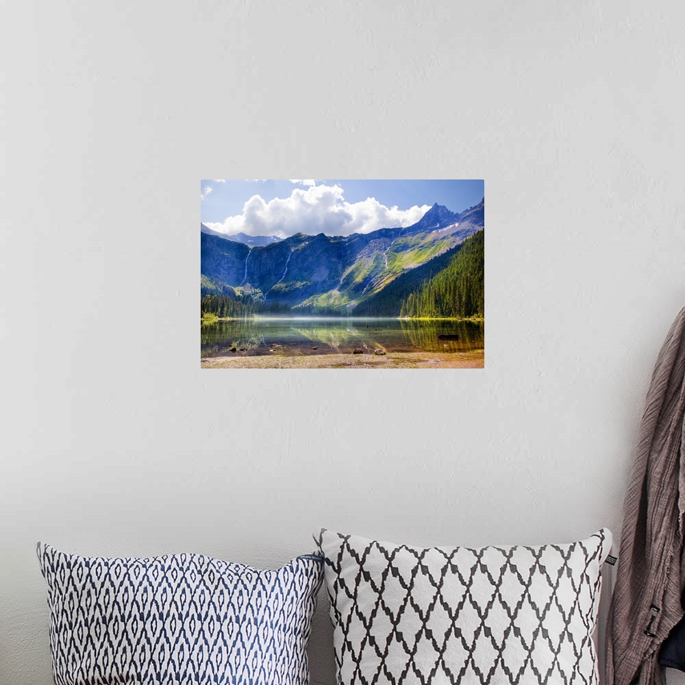 A bohemian room featuring MT, Glacier National Park, Avalanche Lake