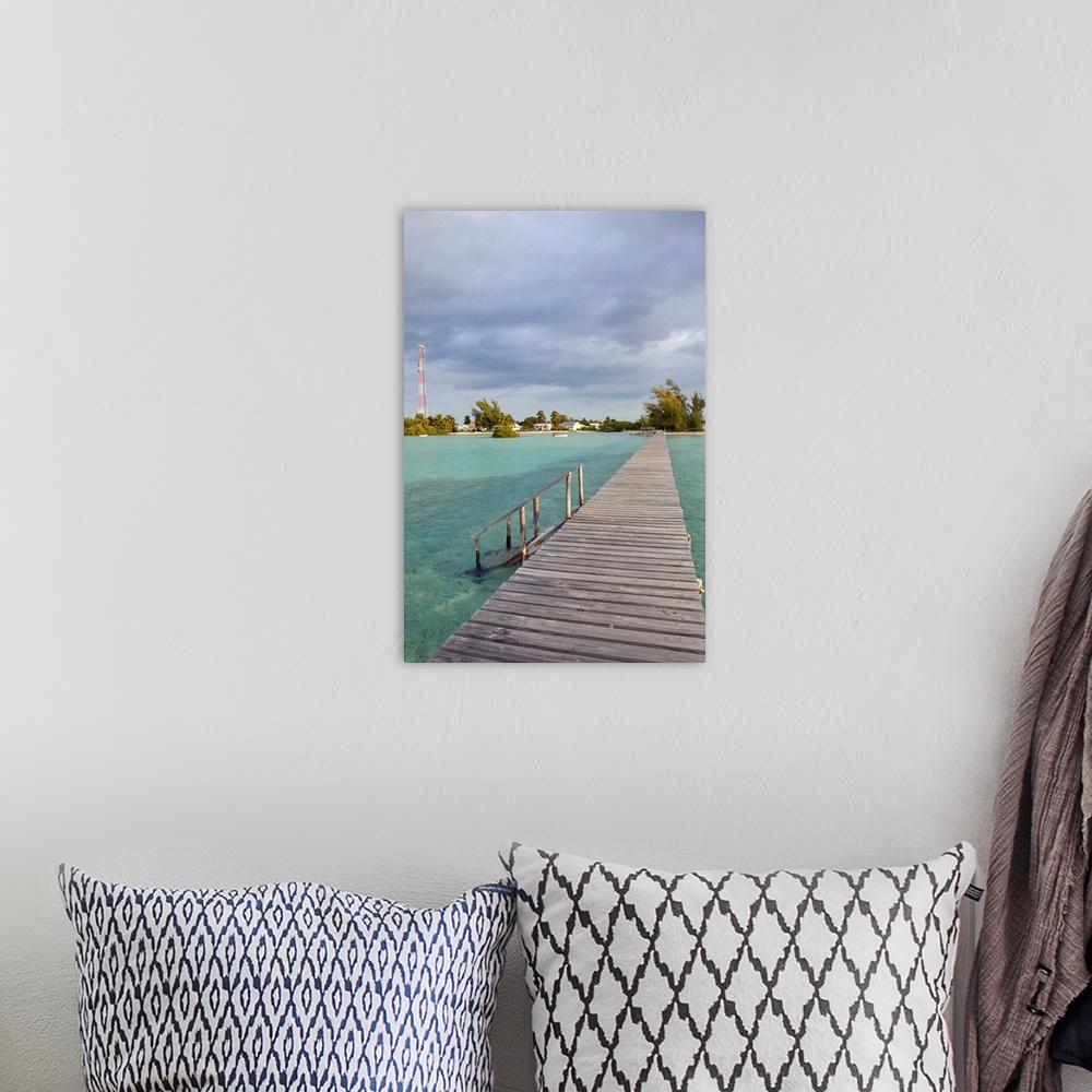 A bohemian room featuring BAHAMAS- Abacos-Great Abaco Island-Cherokee Sound:.Town View from Water