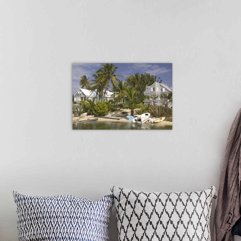 A bohemian room featuring BAHAMAS- Abacos-"Loyalist Cays"-Elbow Cay-Hope Town:.Town View