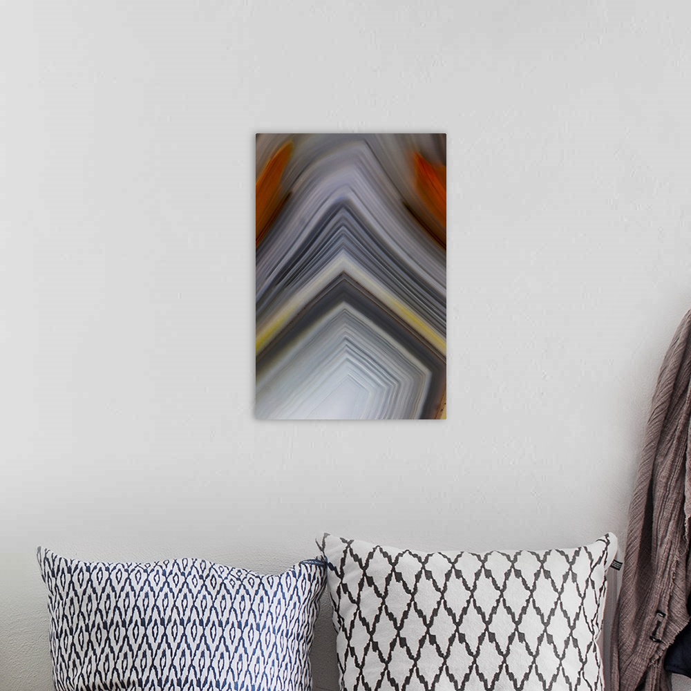 A bohemian room featuring Banded agate close-up