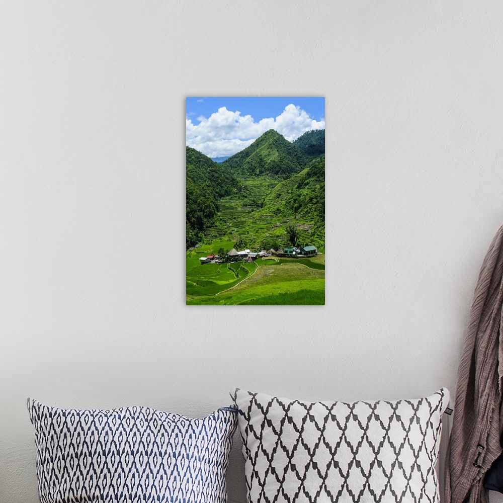 A bohemian room featuring Bangaan in the rice terraces of Banaue, Northern Luzon, Philippines.