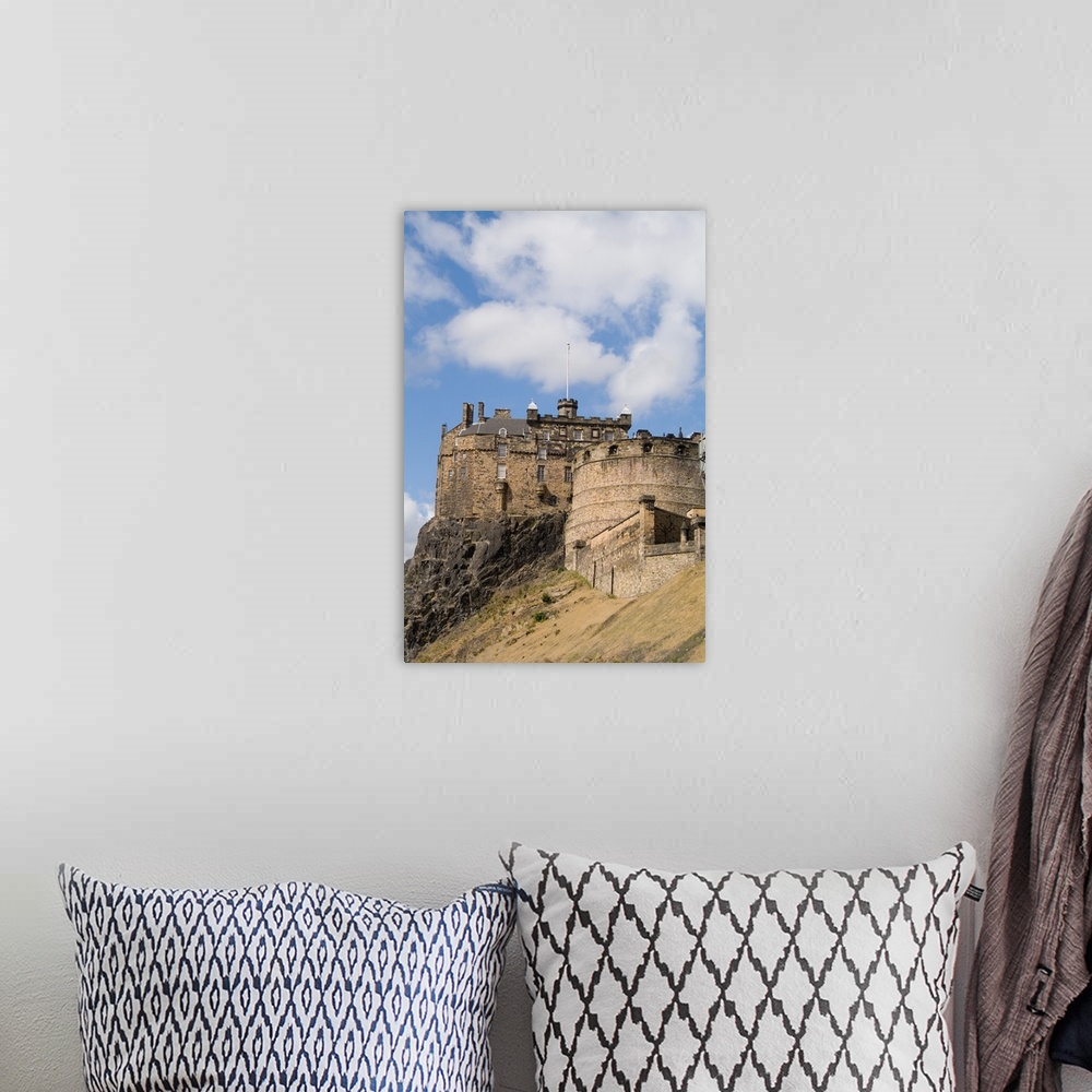A bohemian room featuring Beautiful famous giant Edinburgh Castle in capital of Edinburgh Scotland