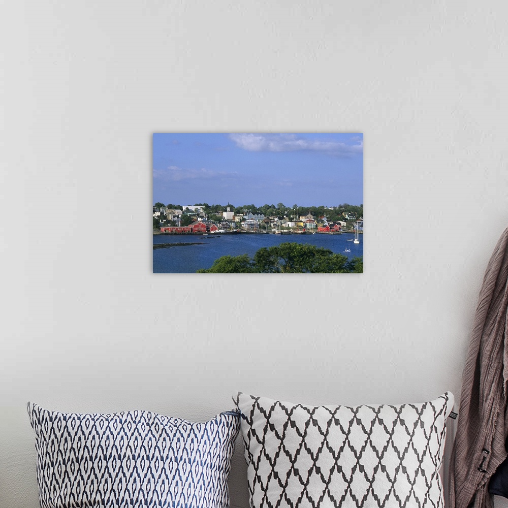 A bohemian room featuring Beautiful village and harbour of Lunenburg Nova Scotia Canada