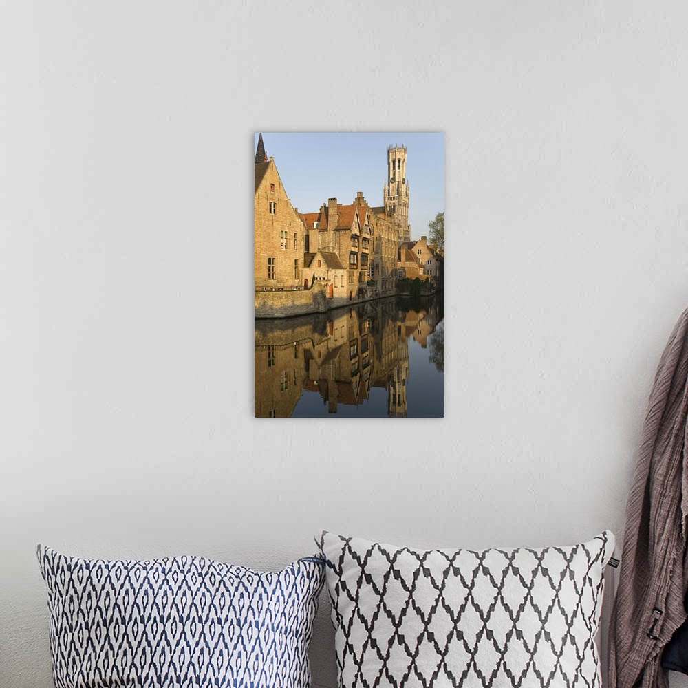 A bohemian room featuring Belfry, Groenerei Canal, Brugge, Belgium