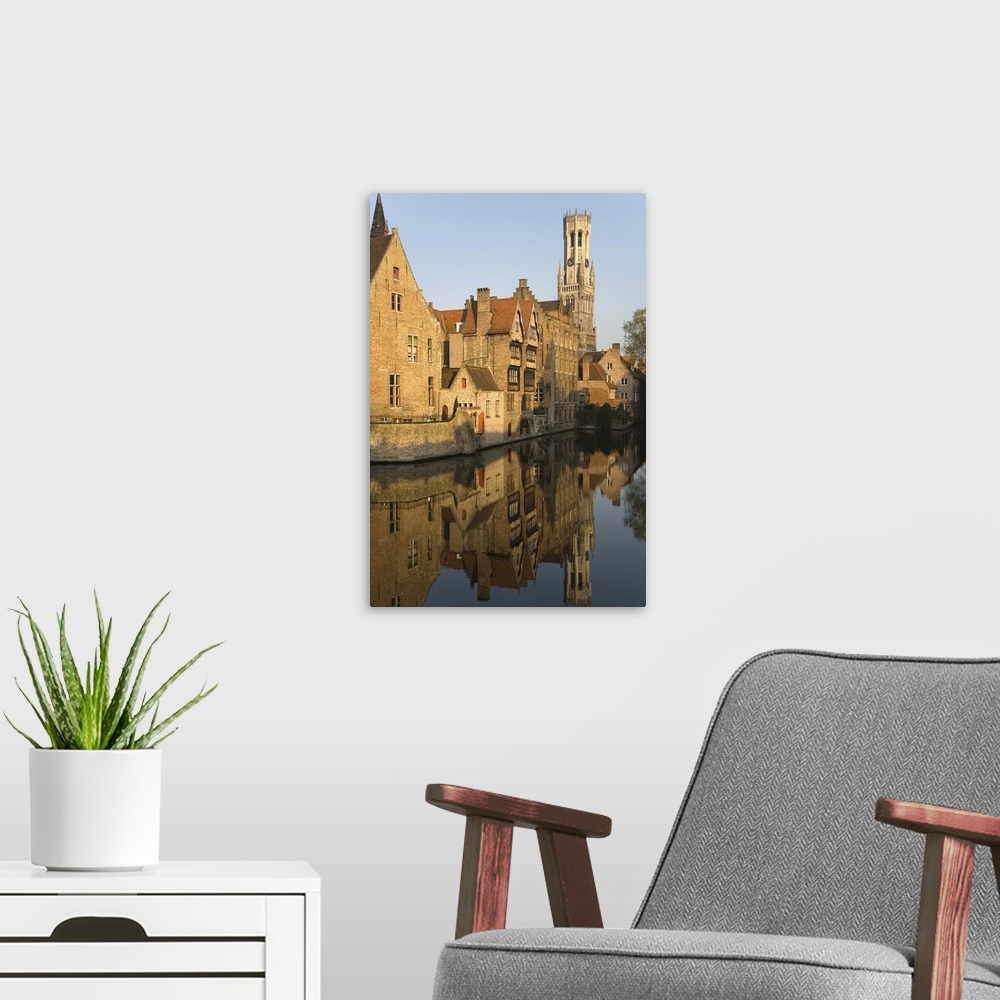 A modern room featuring Belfry, Groenerei Canal, Brugge, Belgium