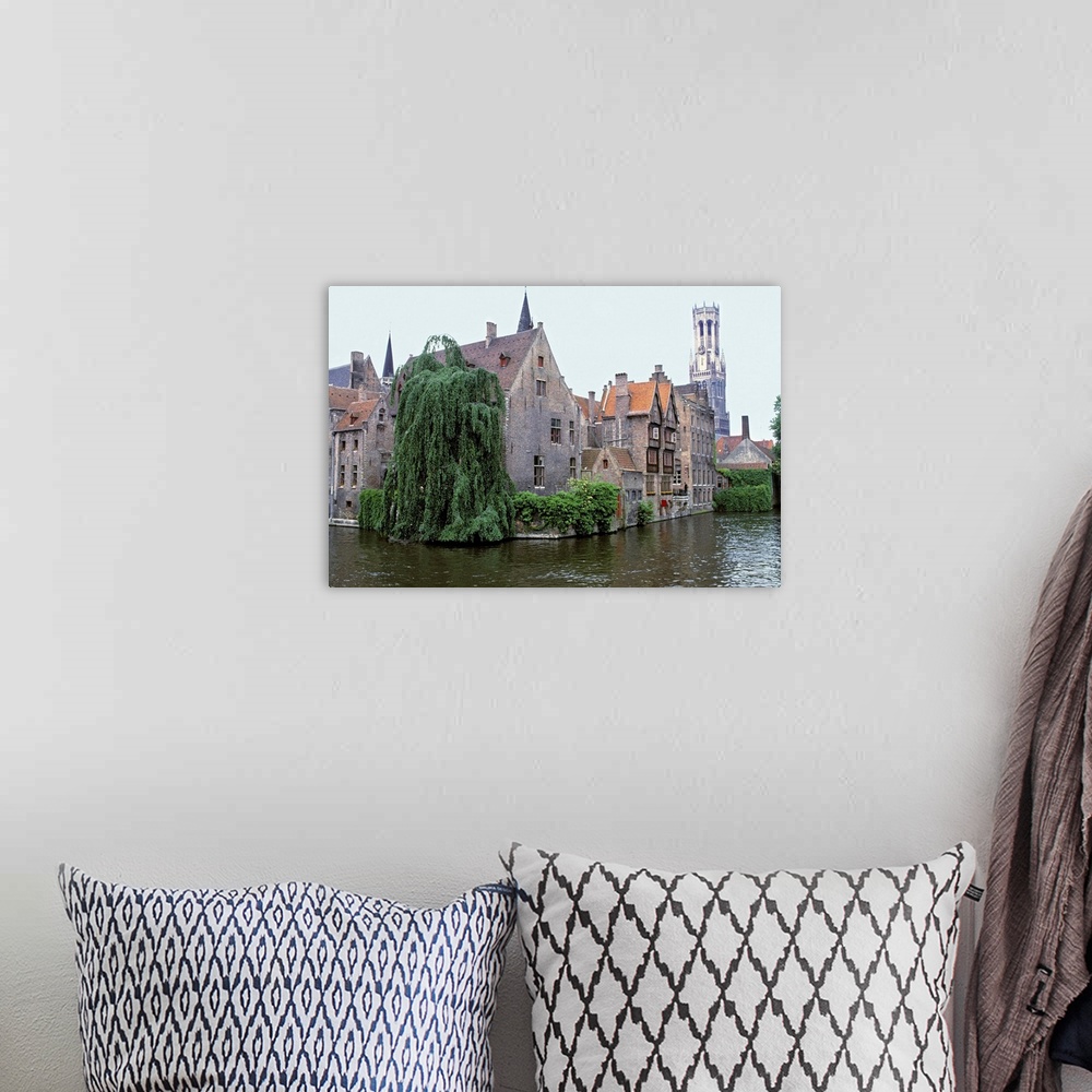 A bohemian room featuring Europe, Belgium, Brugge. Belgium's Brugge, a World Heritage Site, is often called the "Venice of ...