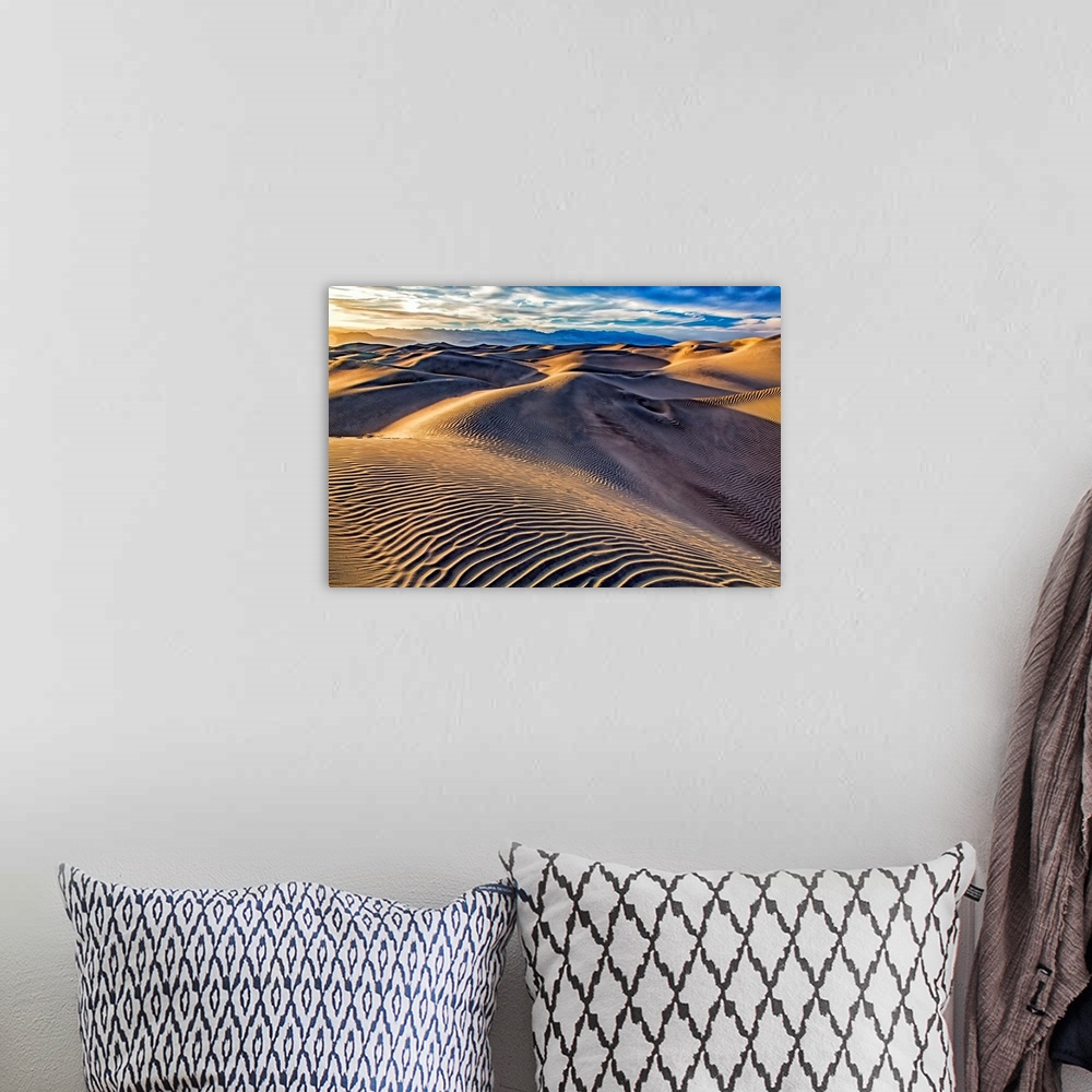 A bohemian room featuring Biship, California, Death Valley, Death Valley National Park, Sand Dunes, USA.