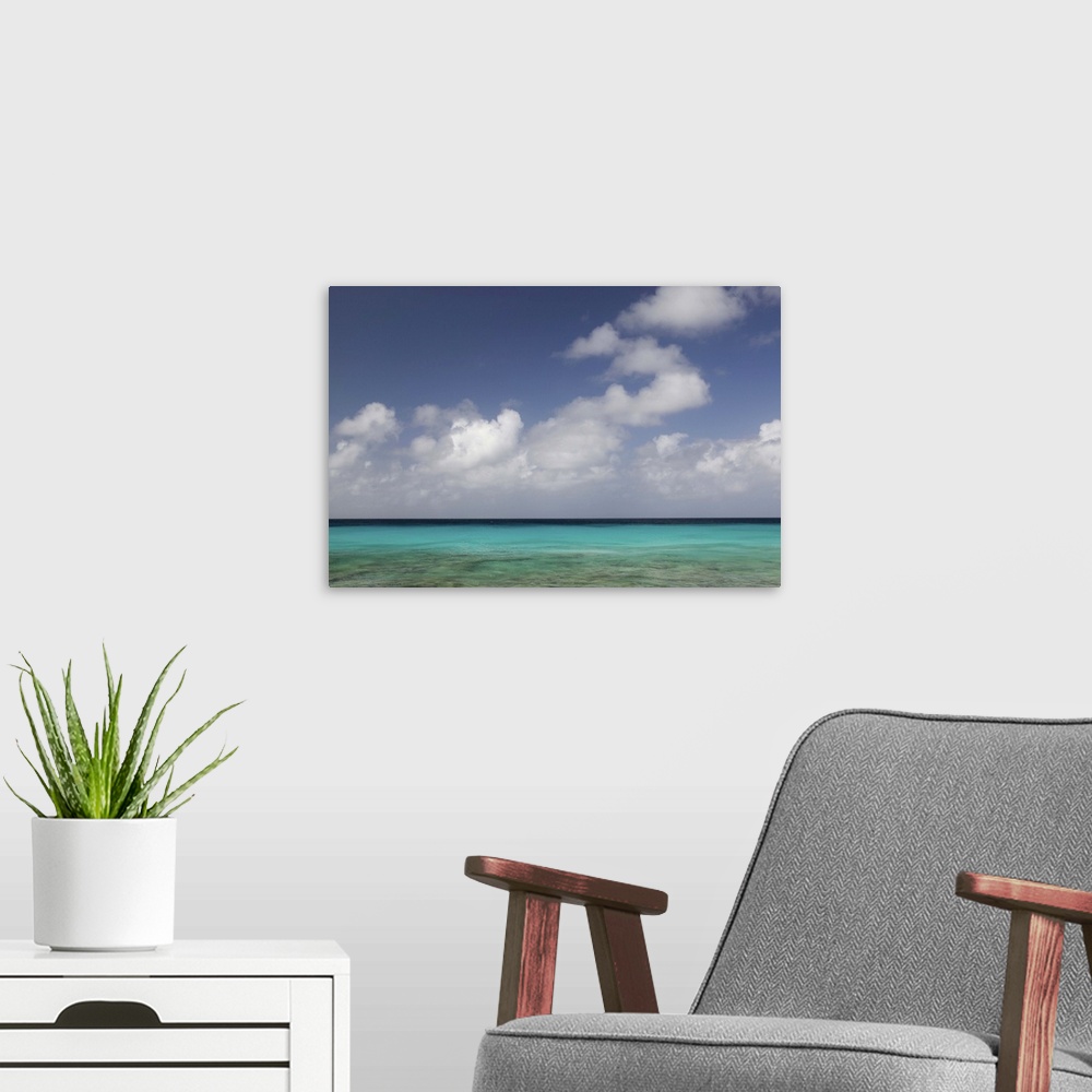 A modern room featuring ABC Islands-BONAIRE-Pink Beach:.Beach View