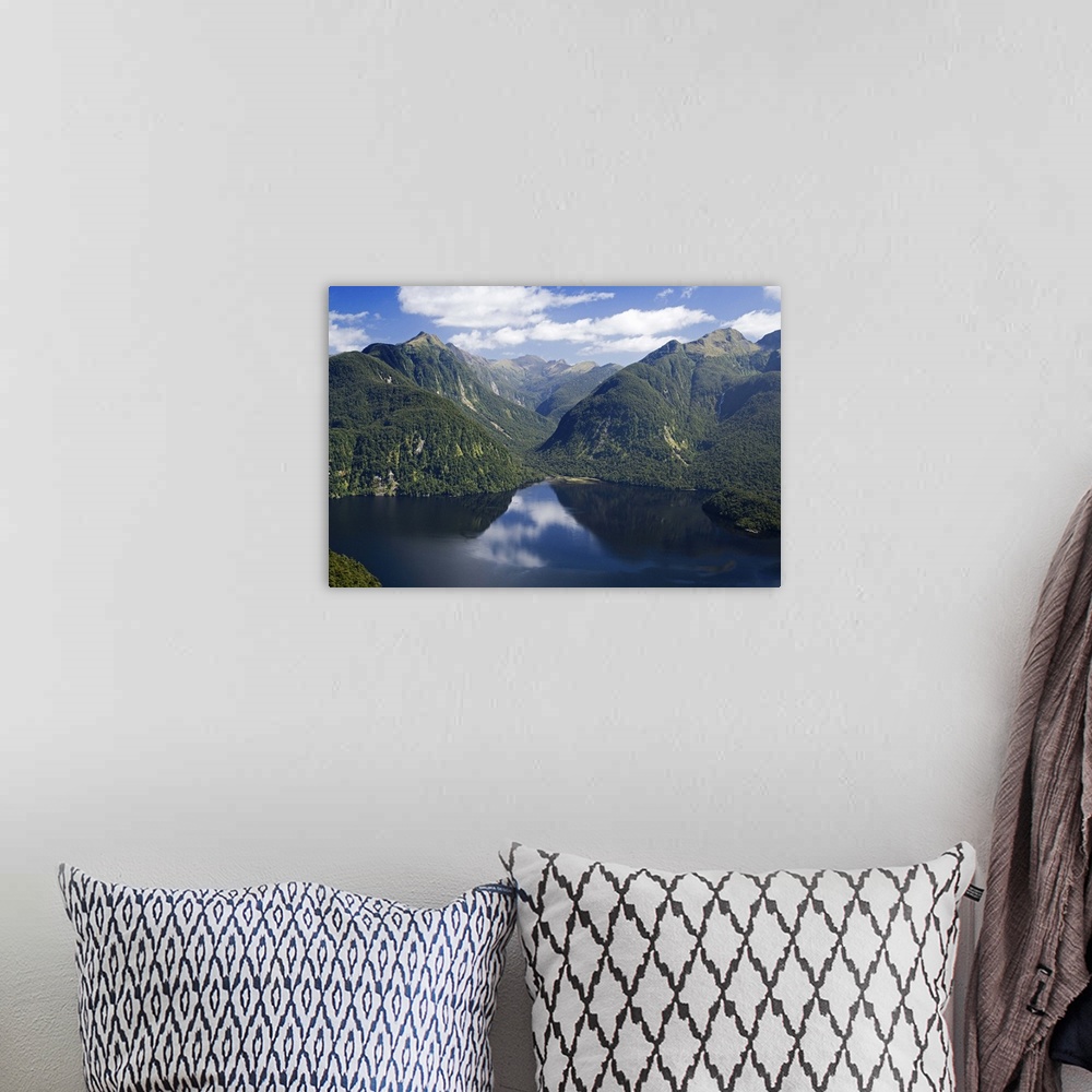 A bohemian room featuring Bradshaw Sound, Fiordland National Park, South Island, New Zealand - aerial