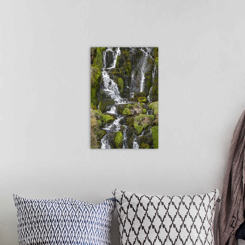 A bohemian room featuring Bride's Veil Waterfall, Isle of Skye, Scotland, United Kingdom