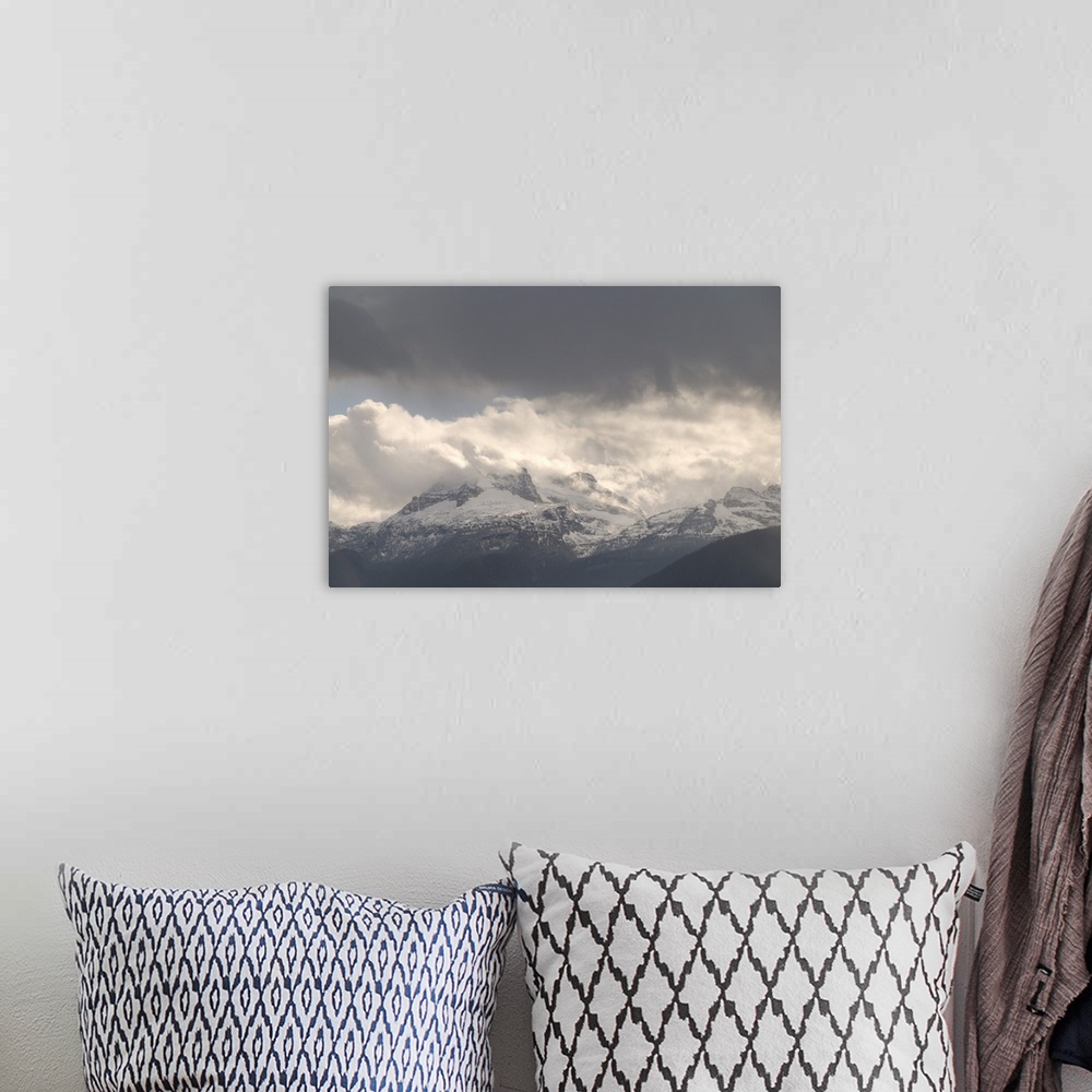 A bohemian room featuring British Columbia, Revelstoke Area, Mountain Snow and Fog, Glacier National Park