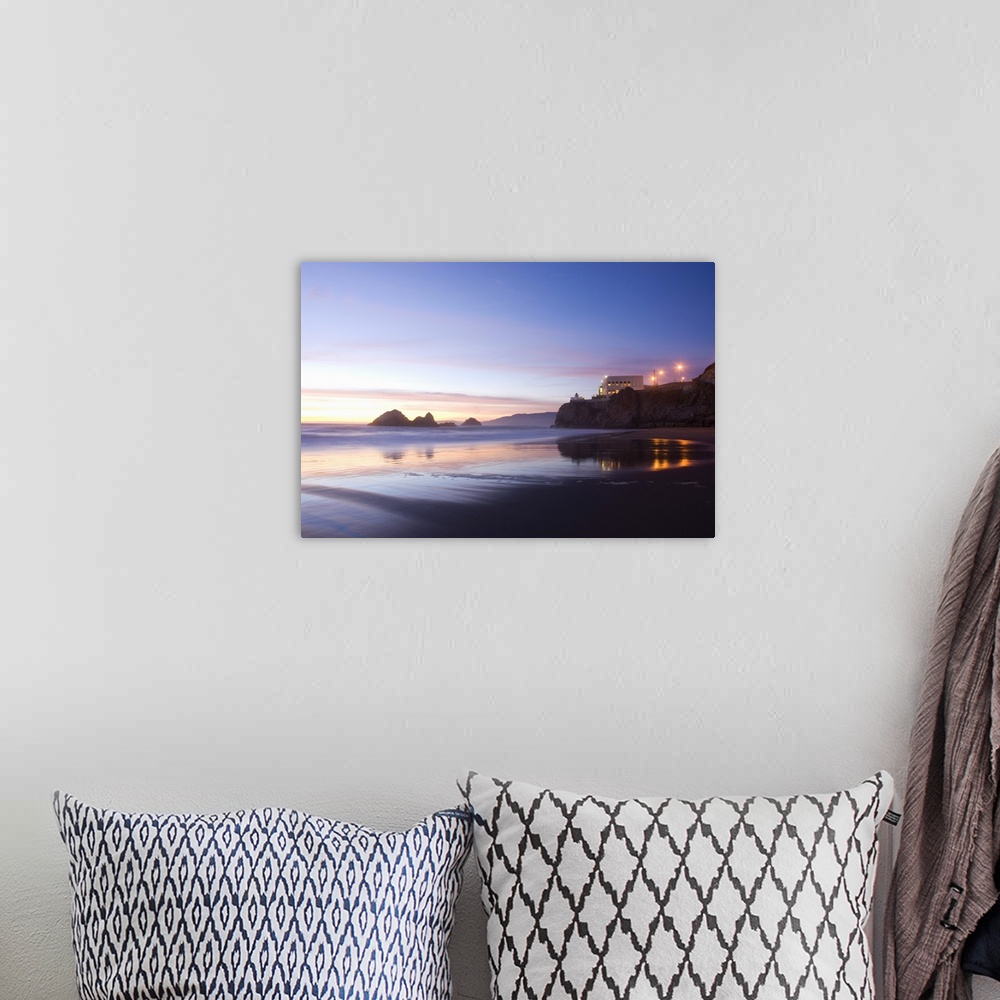 A bohemian room featuring California, San Francisco, Golden Gate National Recreation Area, cliff house at sunset