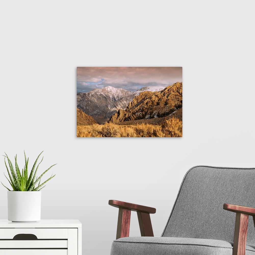 A modern room featuring USA, California. White Mountains landscape. Credit: Dennis Flaherty / Jaynes Gallery