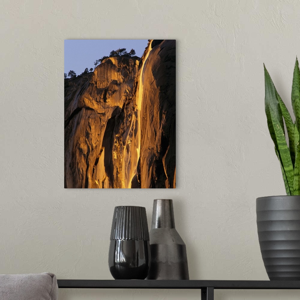A modern room featuring California, Yosemite National Park, Horsetail Falls, El Capitan