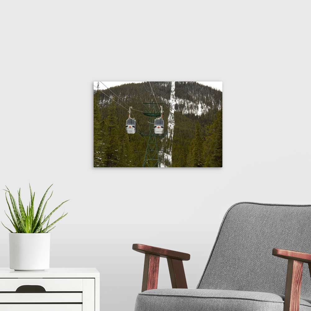 A modern room featuring Canada, Alberta, Banff. Banff Gondola to the summit of Sulphur Mountain.