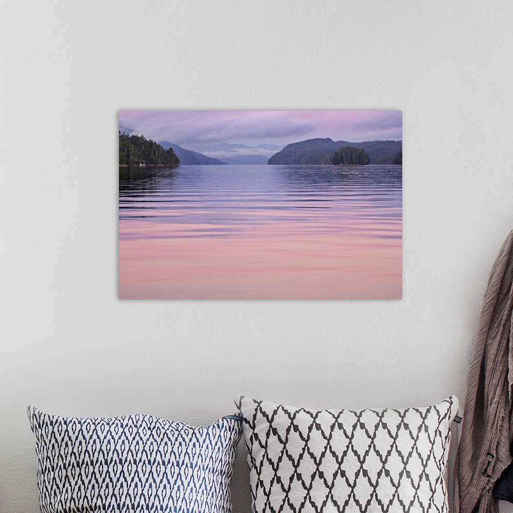 A bohemian room featuring Canada, British Columbia, Calvert Island. Sunset reflections on water. Credit as: Don Paulson / J...