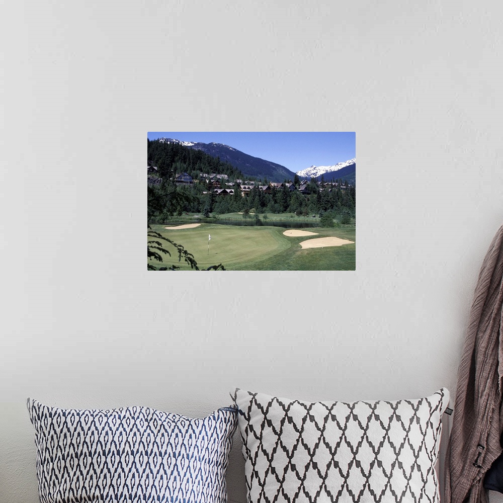 A bohemian room featuring North America, Canada, British Columbia, Whistler. Arnold Palmer Golf Course
