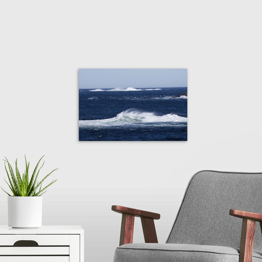 A modern room featuring Canada, Newfoundland and Labrador. Rough force 8 winds