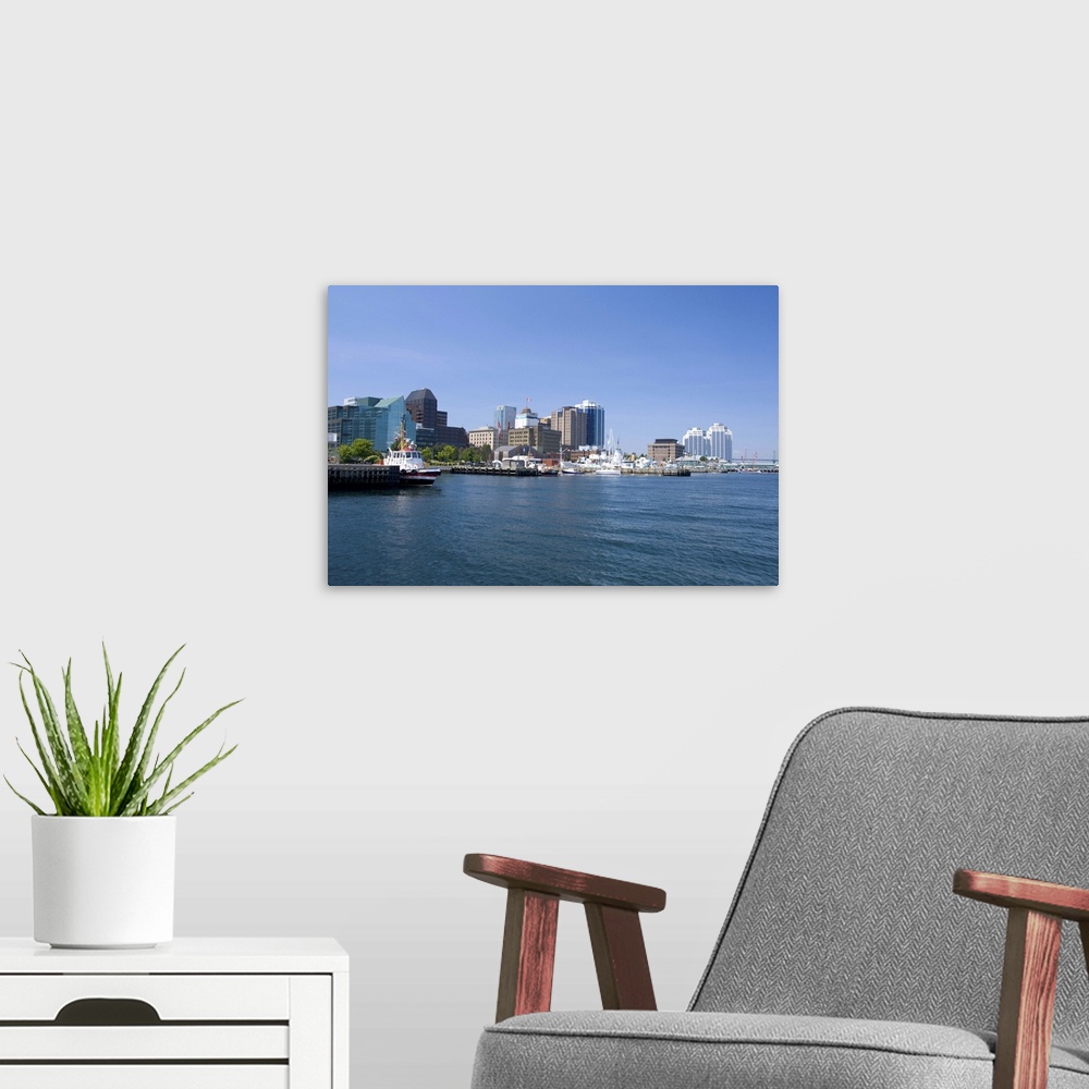 A modern room featuring Canada, Nova Scotia, Halifax. City views of Halifax from the water.