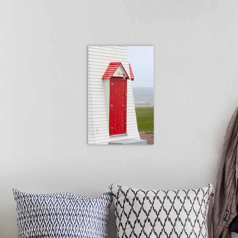 A bohemian room featuring NA, Canada, Prince Edward Island.  Door of East Point lighthouse.