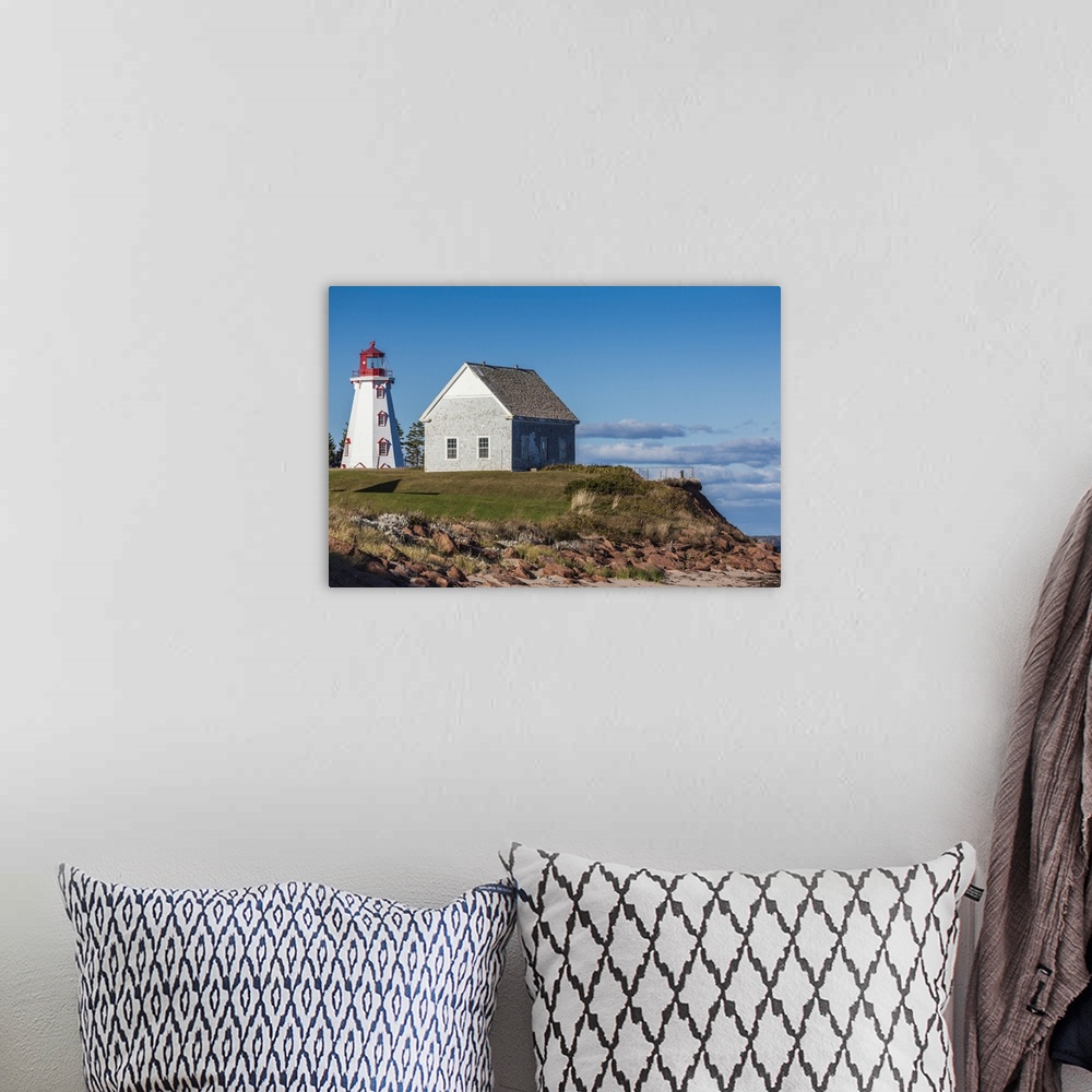 A bohemian room featuring Canada, Prince Edward Island, Panmure Head Lighthouse