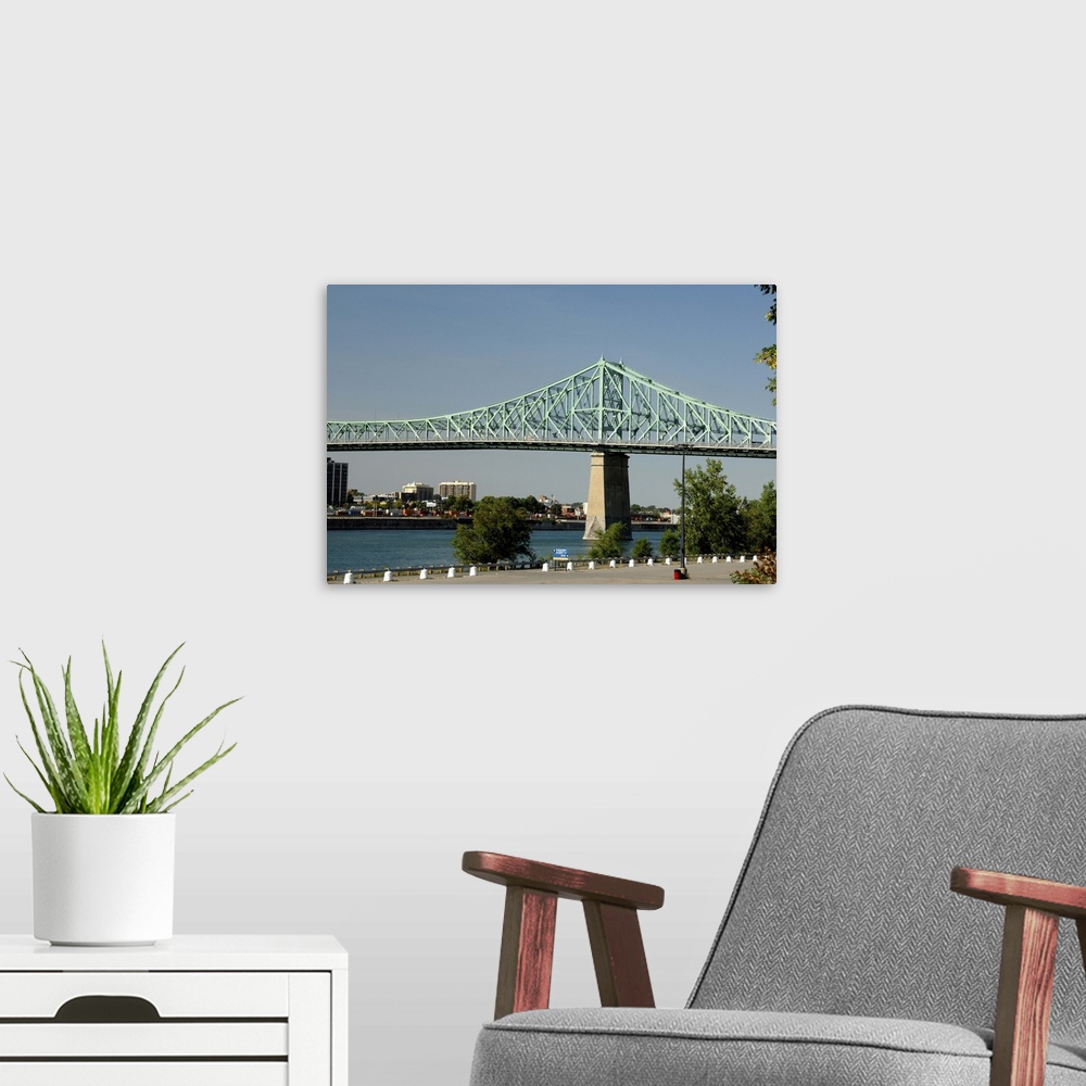 A modern room featuring Canada, Quebec, Montreal, Ile-Sainte-Helene, bridge. IMAGE RESTRICTED: Not available to US land t...
