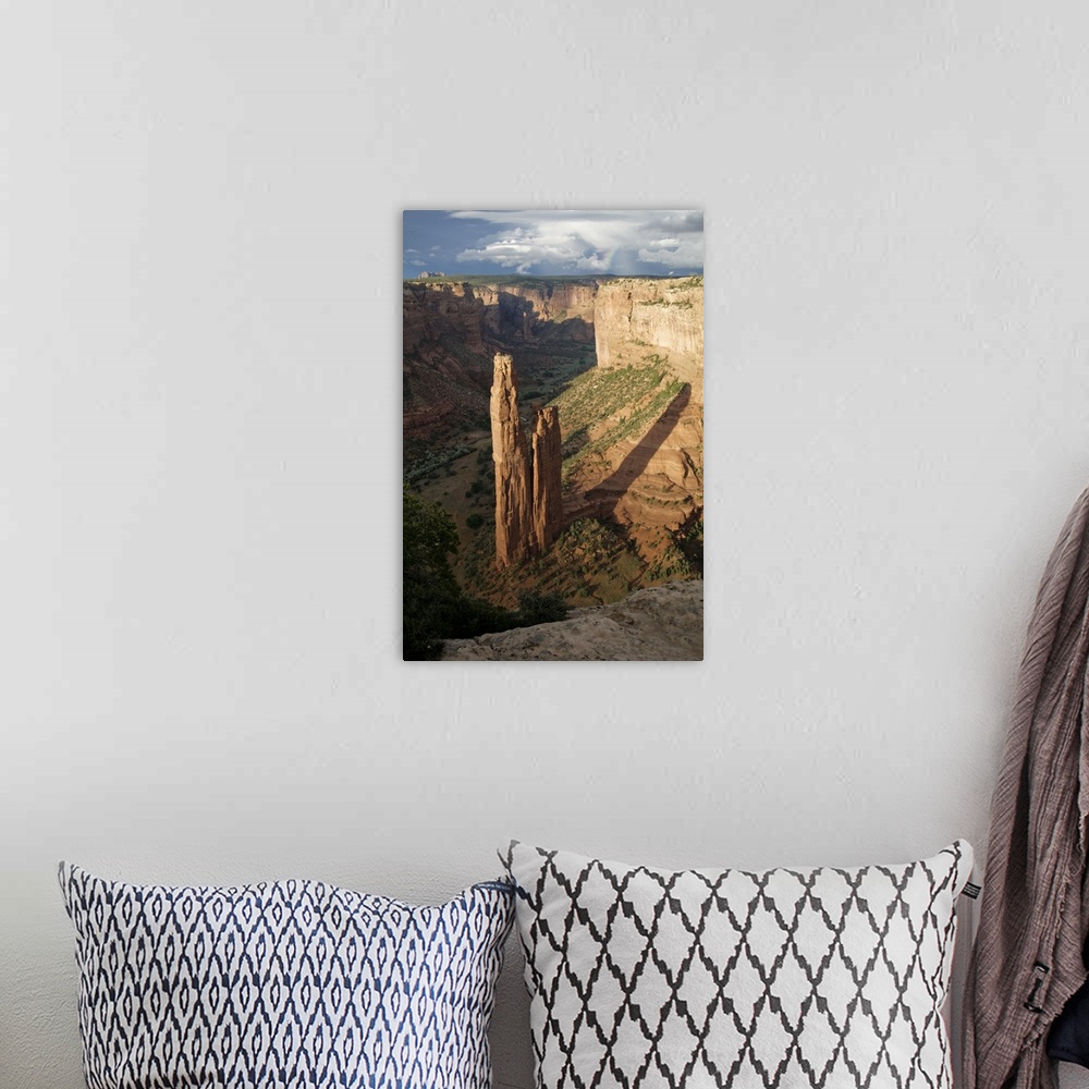 A bohemian room featuring Canyon de Chelly, Arizona, United States.  Navajo Nation. Spider rock formation.