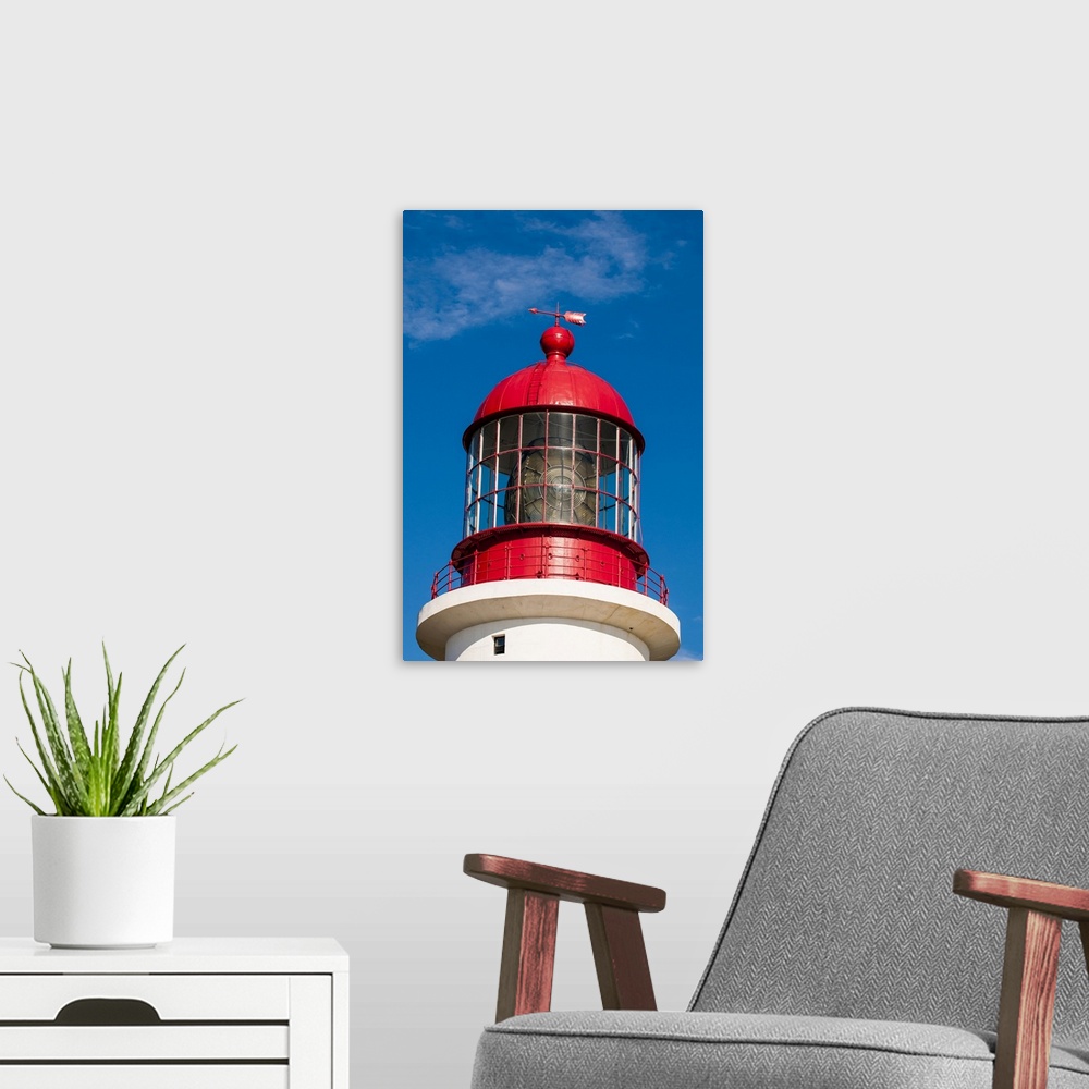 A modern room featuring Cape Race Lighthouse, Cape Race, Avalon Peninsula, Newfoundland, Canada. Canada, Newfoundland.