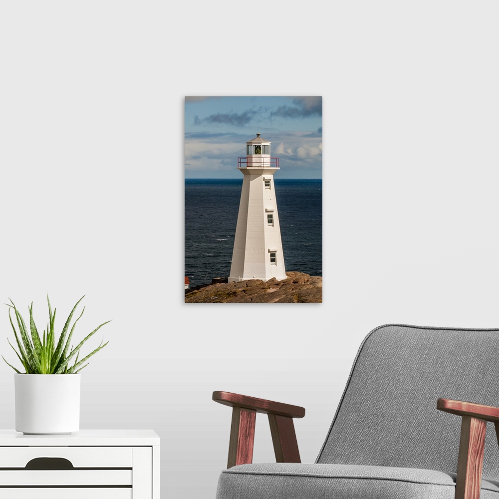 A modern room featuring Cape Spear Lighthouse National Historic Site, Cape Spear, St. Johns, Newfoundland, Canada. Canada...