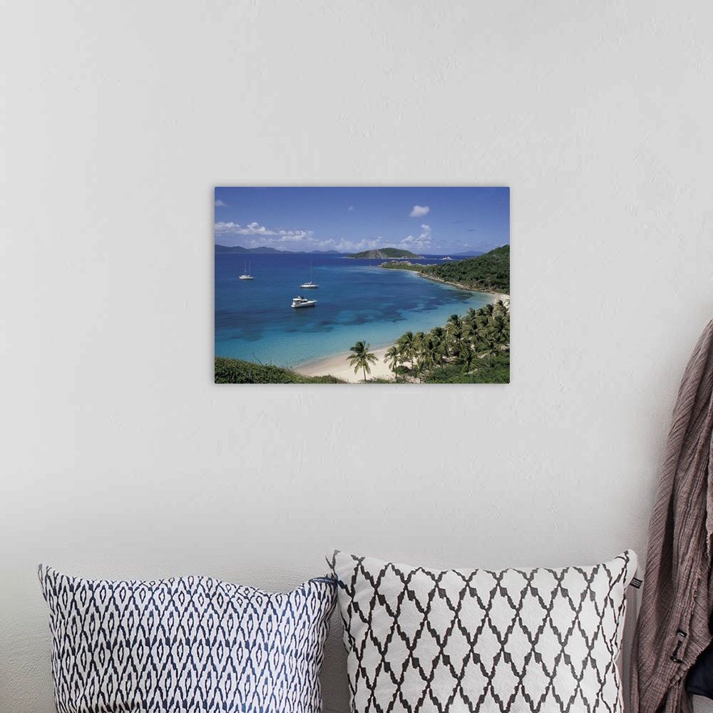 A bohemian room featuring Caribbean, British Virgin Islands.View of Peter Island