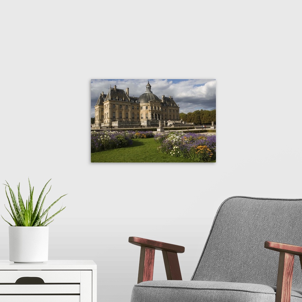A modern room featuring Chateau Vaux-le-Vicomte, Seine-et-Marne, Ile de France, France