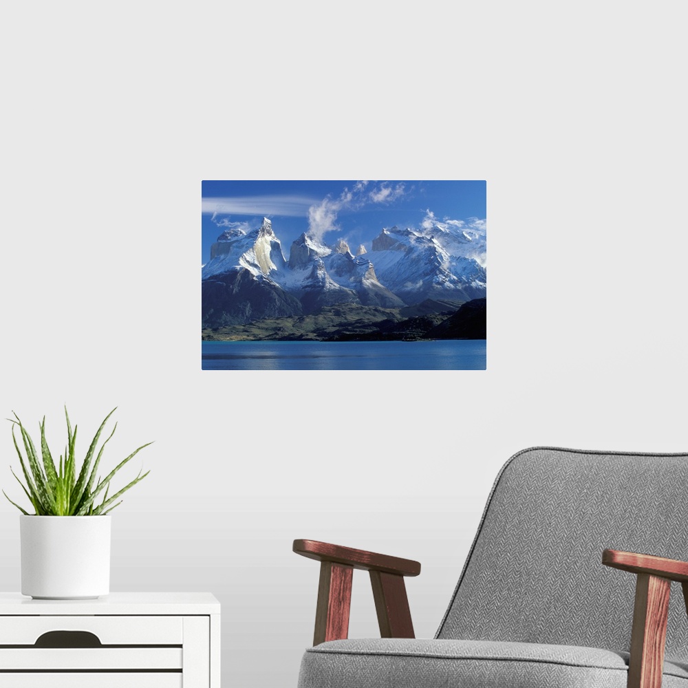 A modern room featuring Chile, Torre Del Paine National Park, Cuernos Del Paine and Lago Nordenskjold.