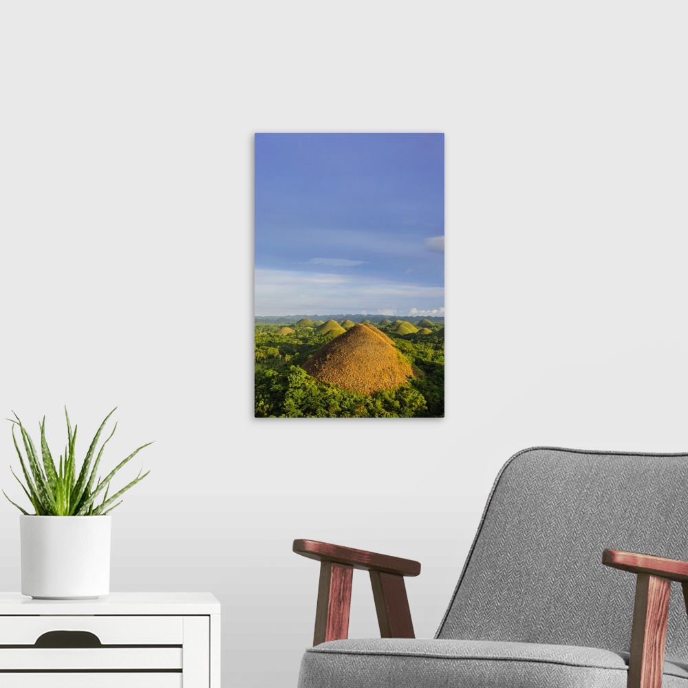 A modern room featuring Chocolate Hills, Bohol, Philippines.
