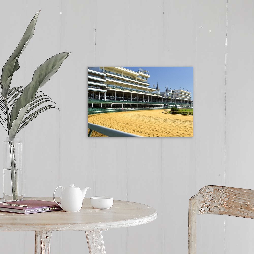 A farmhouse room featuring Churchill Downs, the home of the Kentucky Derby, KY.