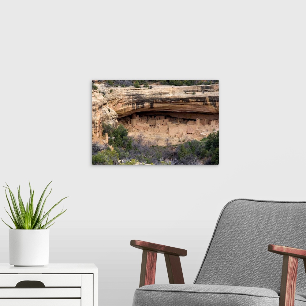 A modern room featuring Colorado. Cliff dwellings in Mesa Verde.