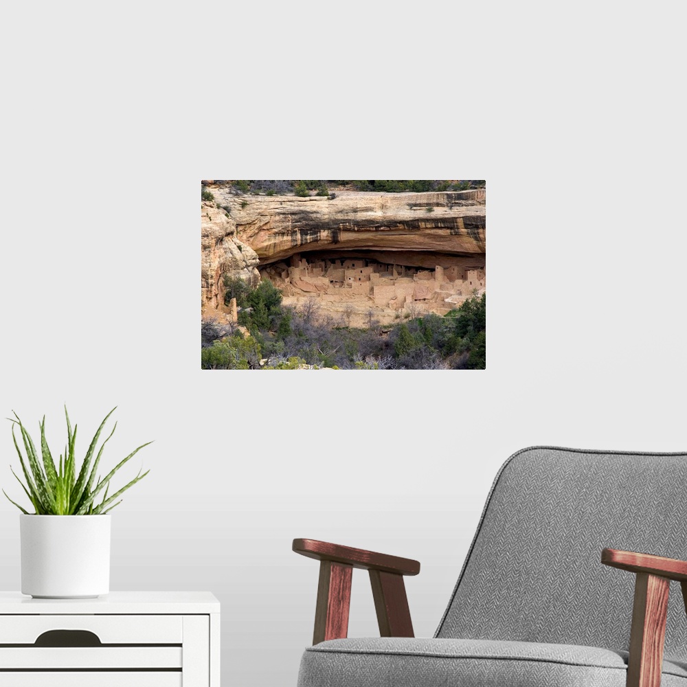 A modern room featuring Colorado. Cliff dwellings in Mesa Verde.