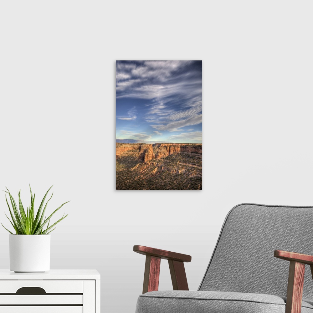 A modern room featuring CO, Colorado National Monument, view from Visitor Center .