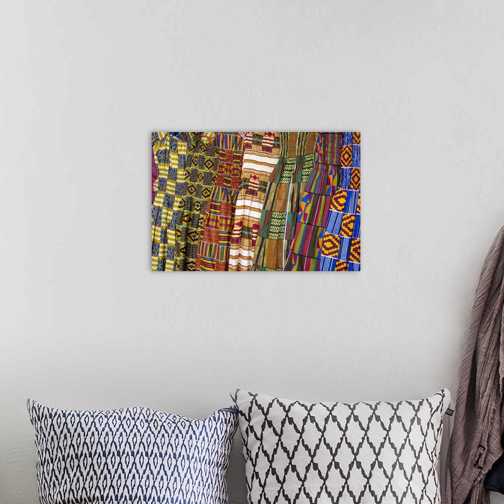 A bohemian room featuring Africa, Ghana, Accra. Accra Textile