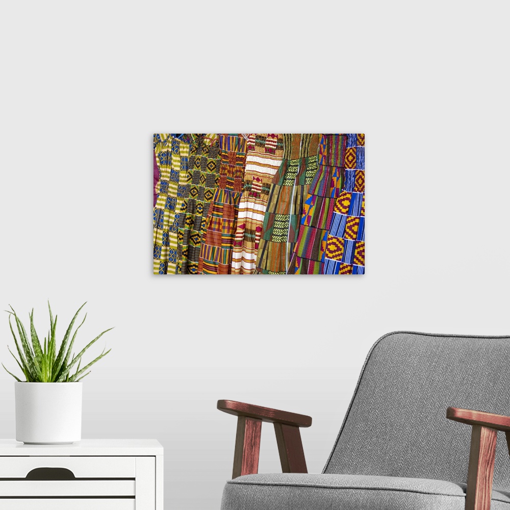 A modern room featuring Africa, Ghana, Accra. Accra Textile