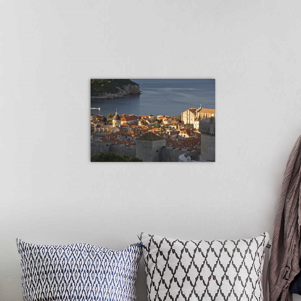 A bohemian room featuring CROATIA, Dubrovnik. Overview of the Walled City of Dubrovnik.