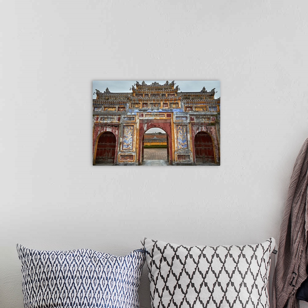 A bohemian room featuring Cua Tho Chi gate, historic Hue Citadel (Imperial City), Hue, North Central Coast, Vietnam